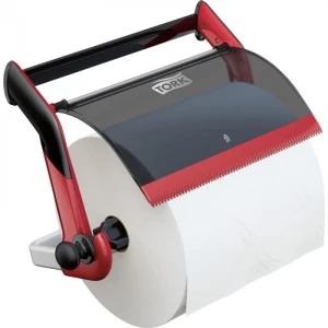 Dispenser rola lavete industriale, suport de perete pentru role hartie Tork 652108