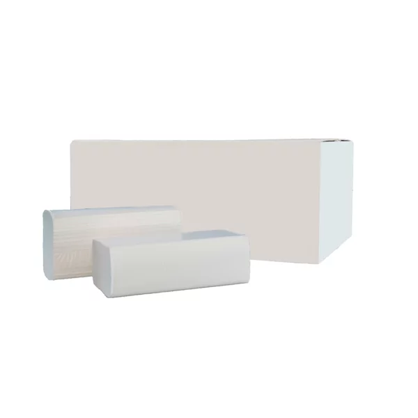Prosoape de hartie celuloza extra, tip V, 2 straturi, albe