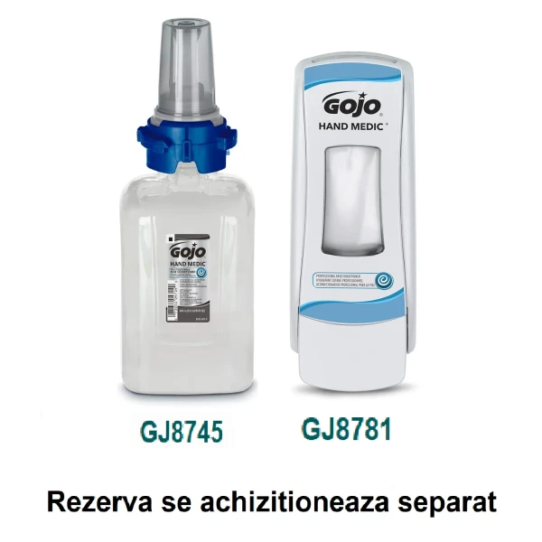 Dozator Gojo Hand Medic ADX-7, alb, manual, pentru rezerva GJ8745 - crema hidratanta profesionala pentru ingrijirea mainilor Gojo Hand Medic ADX 685ml