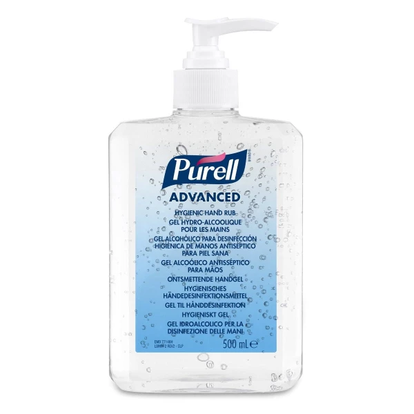 dezinfectant-maini-gel-flacon-cu-pompita-purell-advanced-9668 Dezinfectant maini gel Gojo Purell Advanced 9668 flacon 500 ml cu pompita dozare