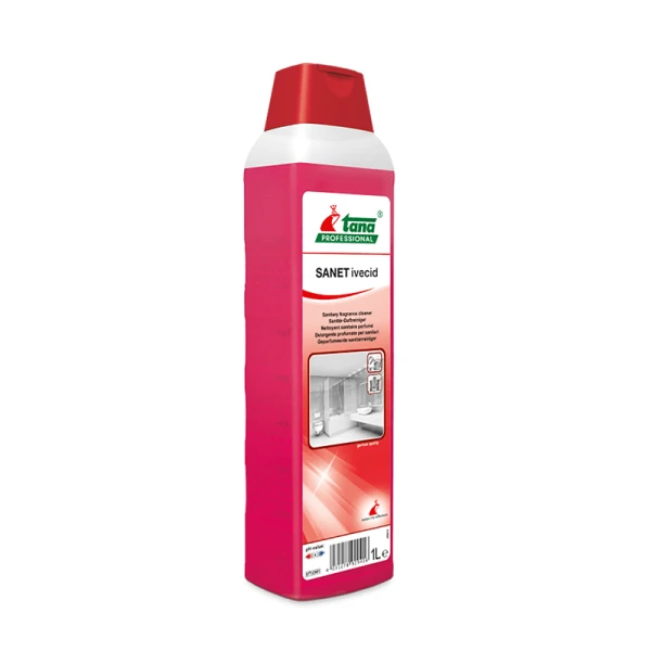 Detergent concentrat SANET ivecid, pentru spatii sanitare, cu miros persistent, 1l-712941