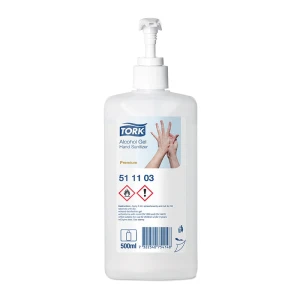 Dezinfectant pentru maini gel Tork 511103, 80% alcool etilic, 500 ml