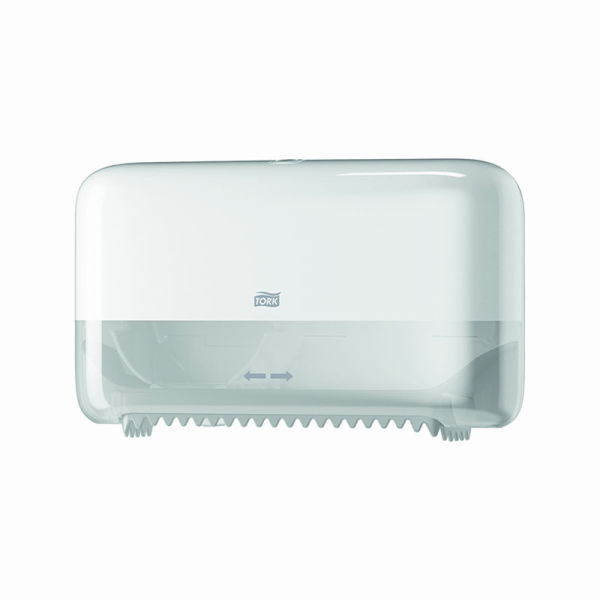 Dispenser hartie igienica rola medie dublu Tork 558040 T7 alb