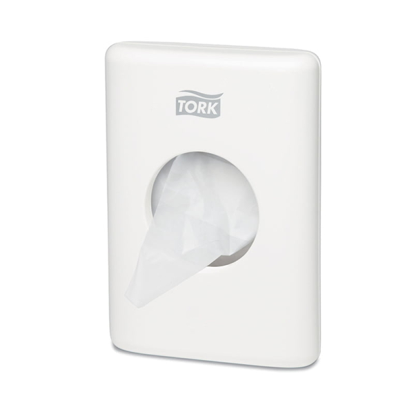 Dispenser pentru pungi igiena feminina Tork 566000 B5, alb