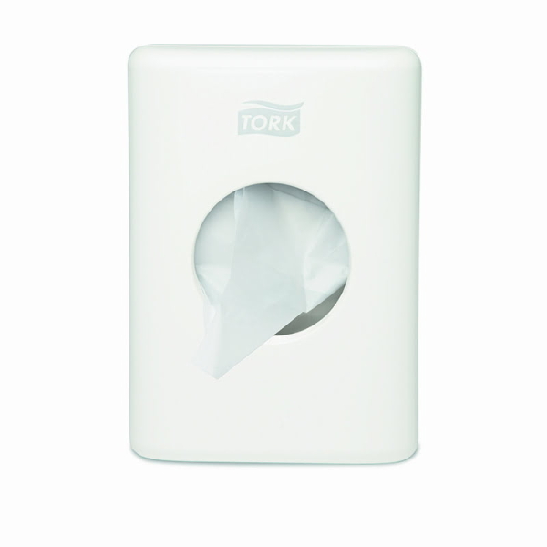 Dispenser pentru pungi igiena feminina Tork 566000 B5, alb