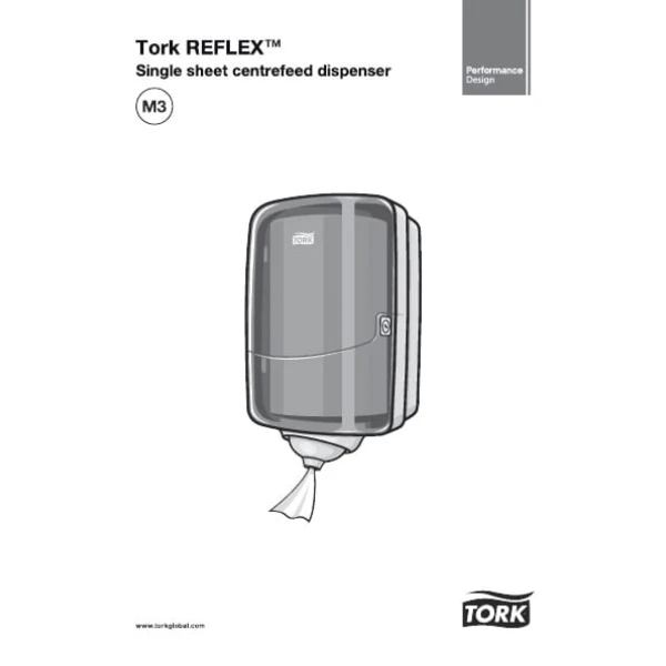 Dispenser prosoape de hartie Tork Reflex Mini 473167 M3, turqoise