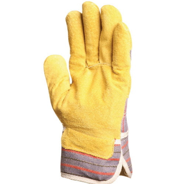 Manusi de protectie pentru lacatus, Eurostrong 204, galbene, piele spalt, Coverguard