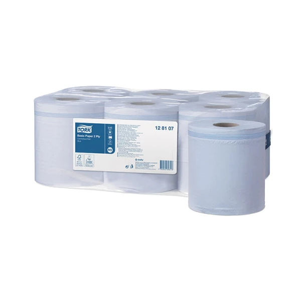 Prosoape de hartie cu derulare centrala Tork 128107 M2, 2 straturi, 150 m/rola