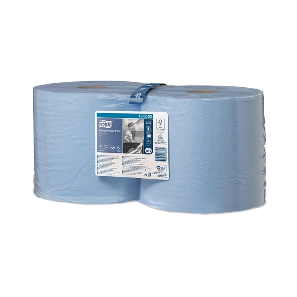 rola-lavete-industriale-tork-plus-130052-0 Rola lavete industriale Tork Plus 130052 W2, albastre, 255m/rola, 2 role / bax