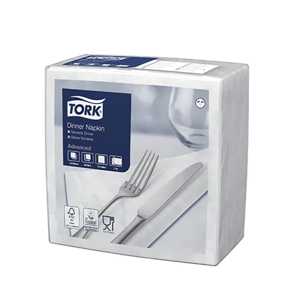 servetele-de-masa-tork-478746-0 Servetele de masa Tork 478746, albe, 150 de buc/pachet