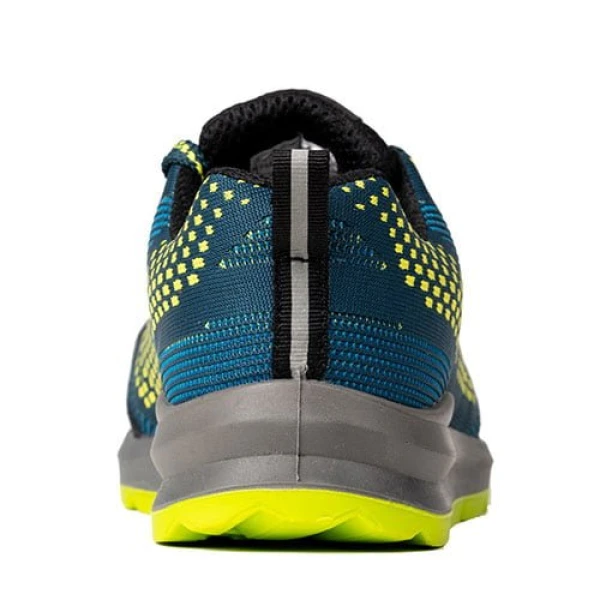 Pantofi protectie usori, S1P, SRC, MILERITE, model sport, verde-galben, bombeu si lamela metalica, respirabilitate si confort, Coverguard