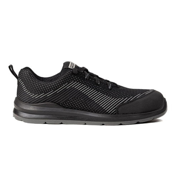 Pantofi protectie usori, S1P, SRC, MILERITE, model sport, negru, bombeu si lamela metalica, respirabilitate si confort, Coverguard