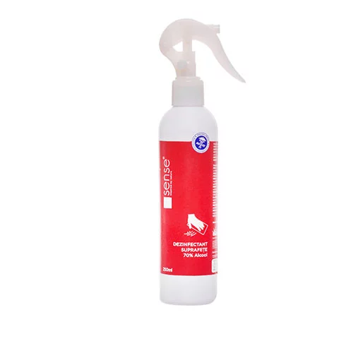 Dezinfectant pentru suprafete RTU, Sense, 70% alcool etilic, 250ml