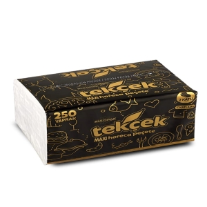 Servetele de masa MAXI R2648 impaturite, 100% celuloza, 2 straturi, 250 servetele / pachet, 24 pachete/bax, compatibile cu dispensere