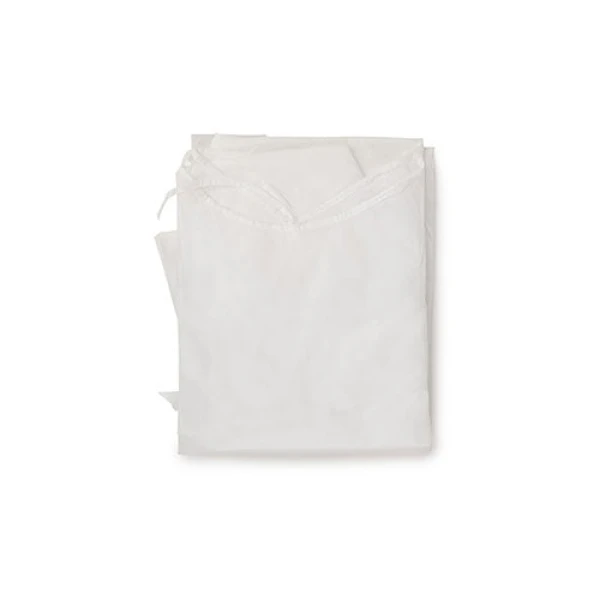 Halat vizitator de unica folosinta, alb, grosime - 35gsm, 100% polipropilena, 10 buc/set