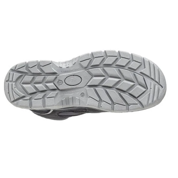 Bocanci de protectie S3, SRC, SILVER cu bombeu metalic, partea superioara hidrofuga, respirabila, dunga reflectorizanta la spate