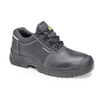 CG9AZUL10-Pantofi de protectie S3, SRC, ESD, AZURITE II, piele integrala neagra, bombeu metalic, talpa anti-alunecare din PU-Coverguard-lateral-fata