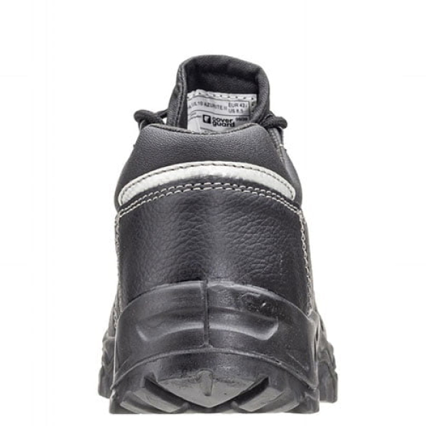 Pantofi de protectie S3, SRC, ESD, AZURITE II, din piele integrala neagra, impermeabila, bombeu metalic, talpa rezistenta la alunecare din PU, banda reflectorizanta, Coverguard