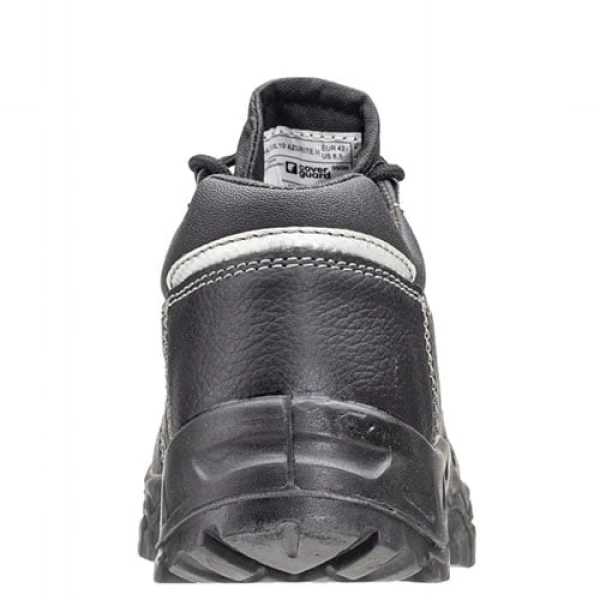Pantofi de protectie S3, SRC, ESD, AZURITE II, din piele integrala neagra, impermeabila, bombeu metalic, talpa rezistenta la alunecare din PU, banda reflectorizanta, Coverguard