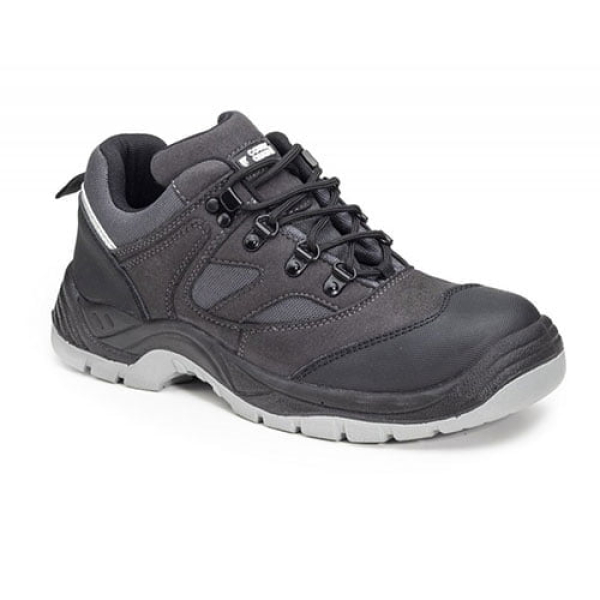 Pantofi de protectie S3, SRC, SILVER cu bombeu metalic, partea superioara hidrofuga, respirabila, dunga reflectorizanta la spate
