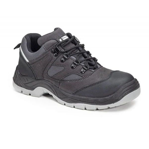 Pantofi de protectie S3, SRC, SILVER cu bombeu metalic, partea superioara hidrofuga, respirabila, dunga reflectorizanta la spate