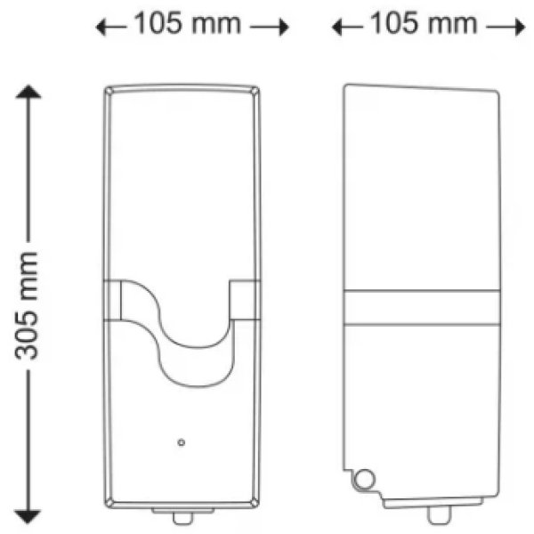 Dispenser sapun spuma Celtex E-Control  95520, cu senzor, alb, igienic, dozare controlata, compatibil cu rezerva CE89080, 800ml