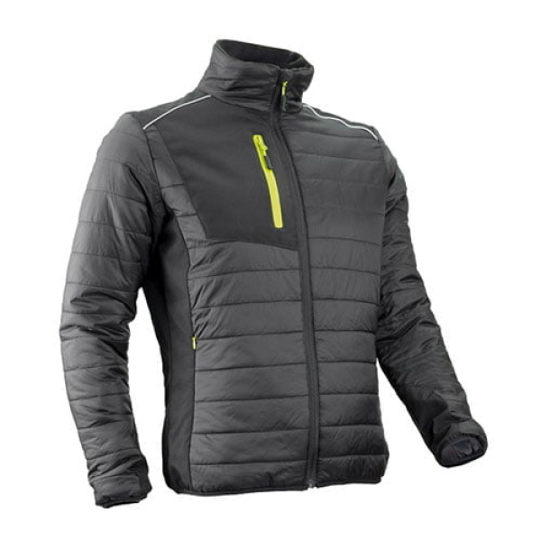 Jacheta termala de iarna SUMI, neagra, material Ripstop, cu insertii Softshell, 230gr/m²