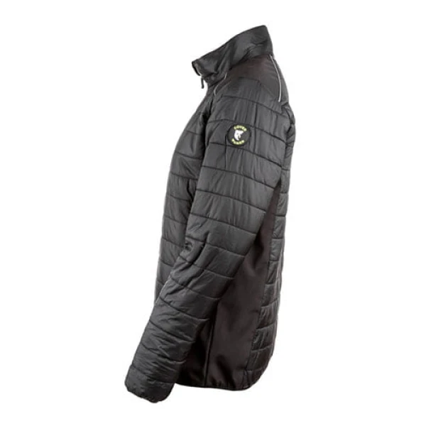 Jacheta termala de iarna SUMI, neagra, material Ripstop, cu insertii Softshell, 230gr/m²