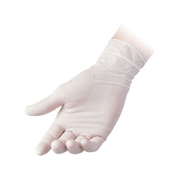 Manusi latex pudrat de unica folosinta R40 , 0.07 microni grosime, 100/cutie