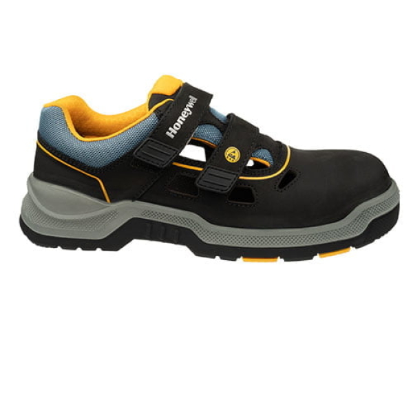 DELISTAT - Sandale usoare  de protectie S1 SRC, ESD, Honeywell Expander, cu bombeu compozit, piele nubuc, cu indicator de uzura, flexibili si confortabili