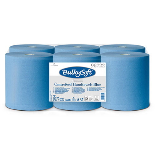 CC96722-derulare-centrala-premium-bulkysoft-albastra-rola Rola derulare centrala BULKYSOFT COMFORT albastra,150m, 2 straturi, 6 role/bax