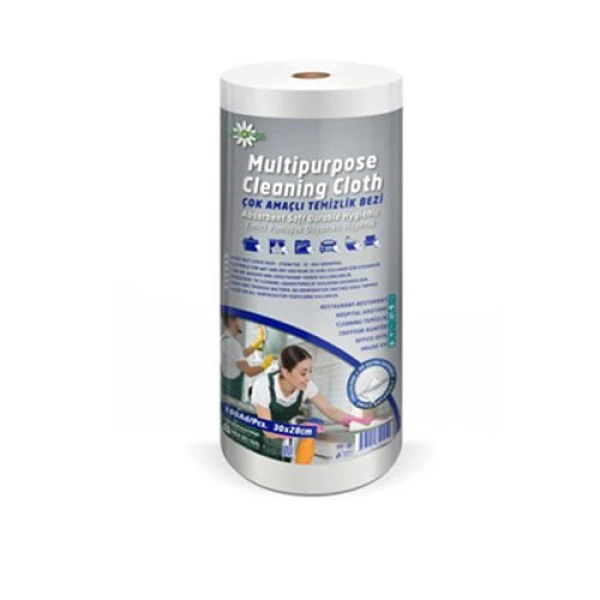 Laveta universala, de utilizare extinsa, netesuta, 100 portii / rola, dim. laveta. 30 x 28 cm ,R800150