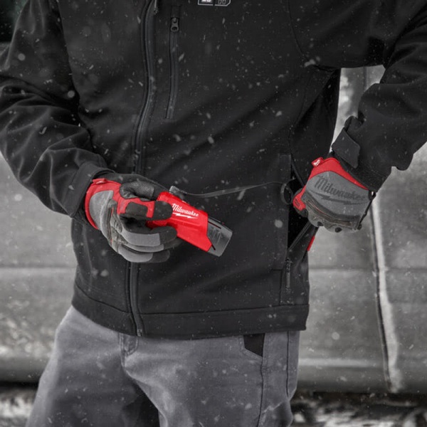 Jacheta incalzita Milwaukee M12, culoare neagra, material Toughshell