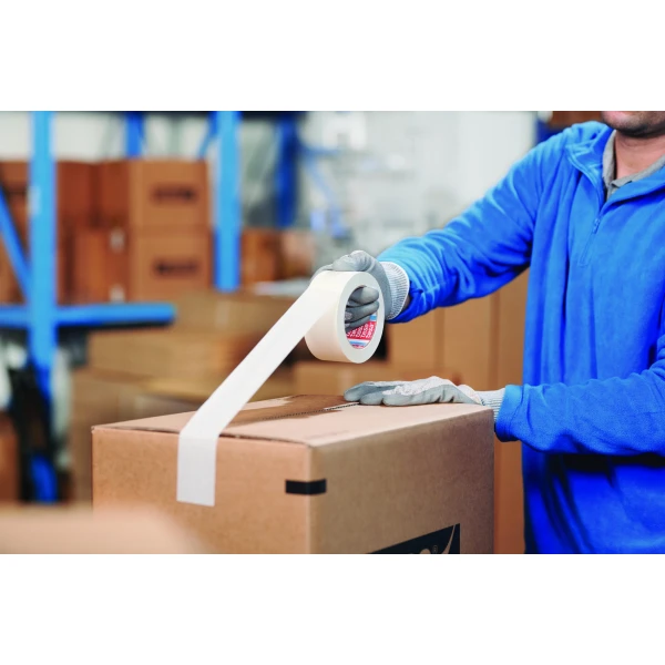 Banda ecologica din hartie TESA®4713 pentru ambalare, alba , latime 50 de mm, lungime 50 de metri, certificat FSC Banda ecologica din hartie TESA®4713 pentru ambalare, alba, latime 50 de mm, lungime 50 de metri, certificat FSC