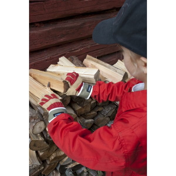 Mănuşi din piele sintetică de copii, necăptuşite, 0,55-0,6 mm pentru manipulari medii si usoare,  in medii uscate, Cat. I