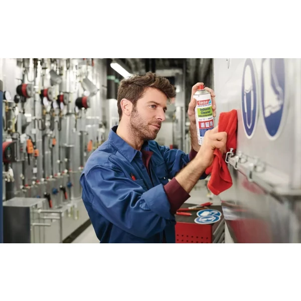 Spray de curatare/degrasare industrial, 500ml, tesa® Industry Cleaner 60040, pentru ceara, ulei, grăsimi, reziduuri din cauciuc şi silicon