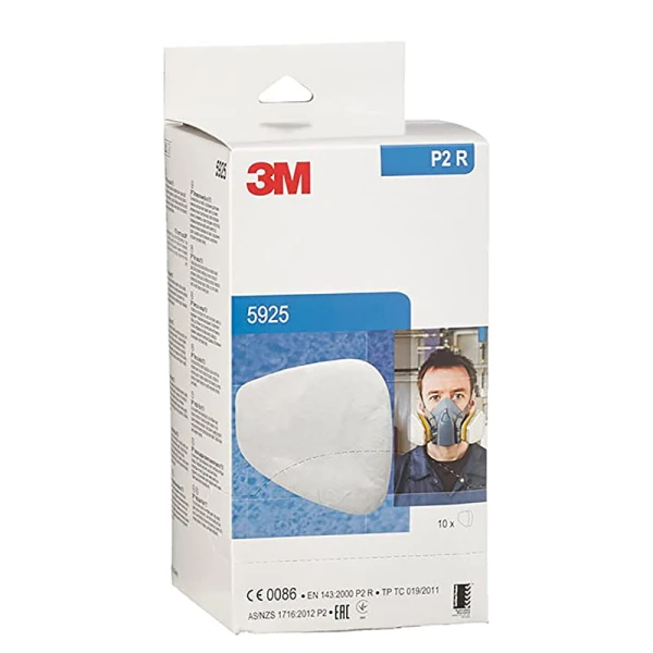 Filtru pentru particule lichide si solide 3M 5925, P2R, se utilizeaza impreuna cu filtrele de gaze si vapori si mastile 3M, 2 buc/set