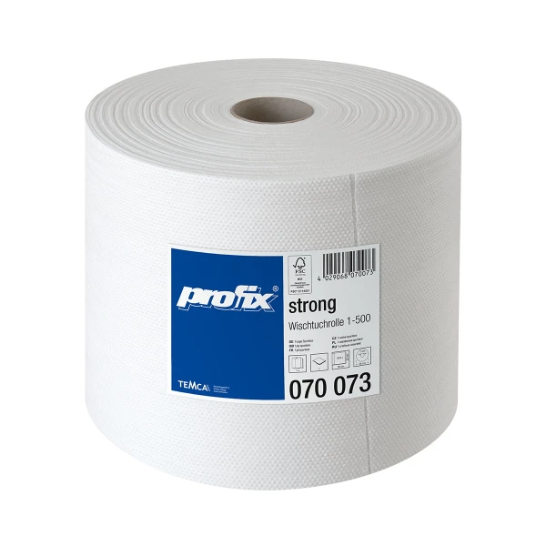 rola-lavete-industriala-alba-profix-strong-fsc-wiping- Lavete industriala de  precizie Profix Strong, alba, rezistenta la rupere, scamosare redusa, 32 cm × 38 cm, perforata, 500 portii/rola