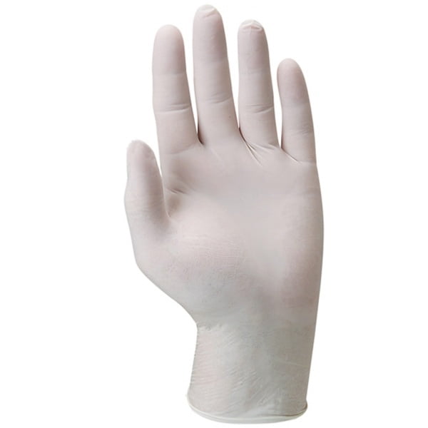 Manusi de unica folosinta, latex, pudrate  Euro-One 5810 , grosime 0.13 µm, certificate pentru industria alimentara, 100bucati/cutie