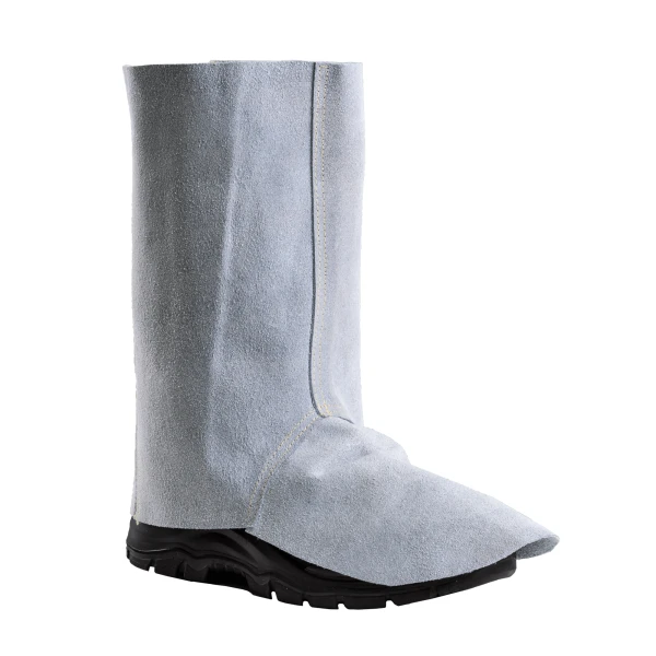 Jambiere din spalt pentru sudura, prindere cu scai, lungime 35cm, EN ISO 11611, Coverguard,