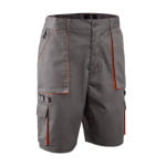 CG5PAK150_Pantaloni de lucru, scurti, Paddock II, gri_portocaliu, 60% bumbac, 40% poliester, buzunare multiple