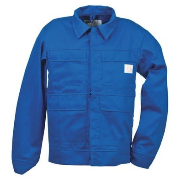 Jacheta antistatica si ignifuga, culoare albastru royal, Coverguard , BBC 99%, marimea 56.EN ISO 13688: 2013 EN ISO11612 (A1 + A2, B1, C1, E3) EN ISO 11611 (A1 + A2) Clasa 1EN 1149-5: 2018