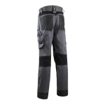 CG5BRP050_Pantaloni de lucru talie, BARU, gri, material rezistent Twill, zone de tensiune elastice, spate inaltat, intarituri Oxford 600D, buzunare multiple_spate