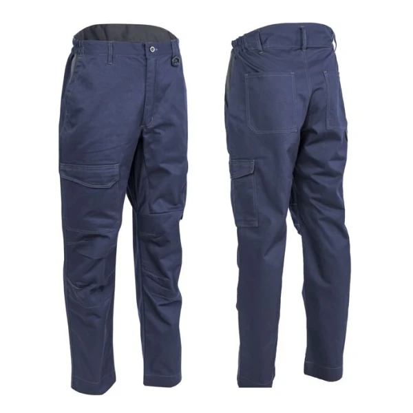 Pantaloni de lucru, talie, IRAZU, albastru, 60% bumbac, 40% poliester, 300g/m², buzunare multiple, tiv suplimentar 5cm