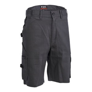Pantaloni de lucru scurti, Commander, gri, bumbac 260g/m², buzunare multiple, cusaturi intarite, Coverguard