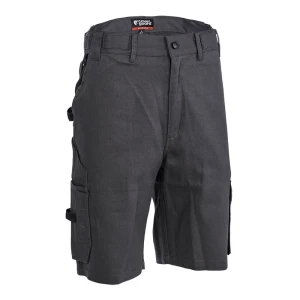 Pantaloni de lucru scurti, Commander, gri, bumbac 260g/m², buzunare multiple, cusaturi intarite, Coverguard