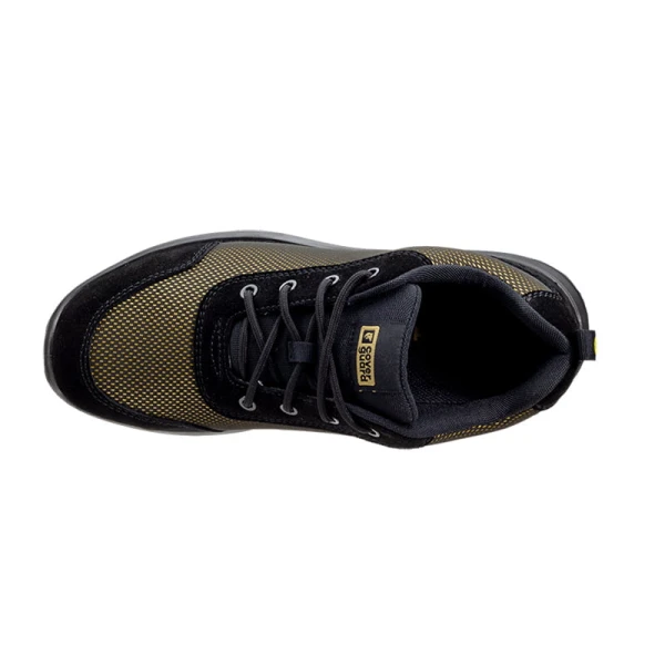 Pantofi de protecție pentru femei, S1P, ESD, GOLD,  negru-auriu, bombeu compozit, usori si confortabili, talpa anti-alunecare, Coverguard