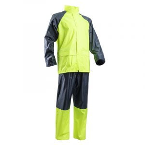 Haină De Ploaie Fluo, Galben_Fără Bandp Reflectorizantă