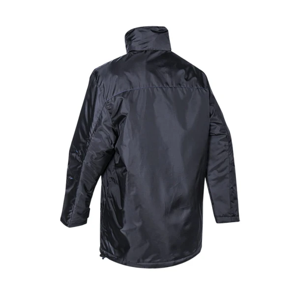 Geaca de iarna, Panda, neagra, din material Oxford, 100% poliester acoperit cu PU, gluga ascunsa, buzunare multiple