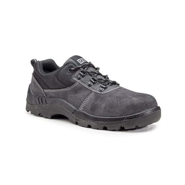 Pantofi de protecție S1P, SRC, Manganite, gri, din piele intoarsa, bombeu si lamela antiperforatie metalice, talpa anti-alunecare, Coverguard